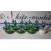 Subbuteo Andrew Table Soccer Plymouth Argyle late 60's on Hasbro Classic Bases